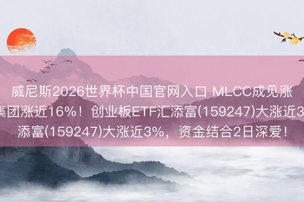 威尼斯2026世界杯中国官网入口 MLCC成见涨幅进一步扩大，三环集团涨近16%！创业板ETF汇添富(159247)大涨近3%，资金结合2日深爱！