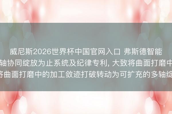威尼斯2026世界杯中国官网入口 弗斯德智能苦求工业机器东谈主多轴协同绽放为止系统及纪律专利, 大致将曲面打磨中的加工敛迹打破转动为可扩充的多轴绽放为止后果
