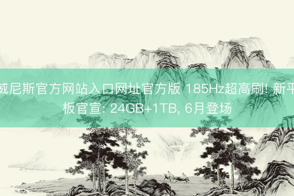 威尼斯官方网站入口网址官方版 185Hz超高刷! 新平板官宣: 24GB+1TB， 6月登场